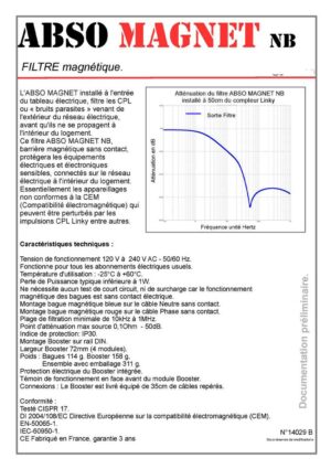 FILTRE CPL (LINKY) ABSO MAGNET NB TRIPHASÉ – Image 5