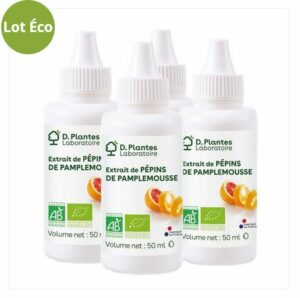 Pack 4 Pépins de Pamplemousse Extrait Bio - 4 x 50 ml