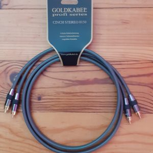 CORDON STÉRÉO RCA GOLD KABEL PROFI SERIES 1,50m